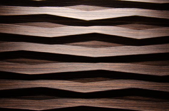 Flame Fineline Oak chocolate | Wood veneers | VD Holz in Form
