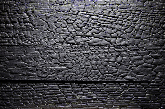 Flamed Wood Fineline Black matte lacquered | Placages bois | VD Holz in Form