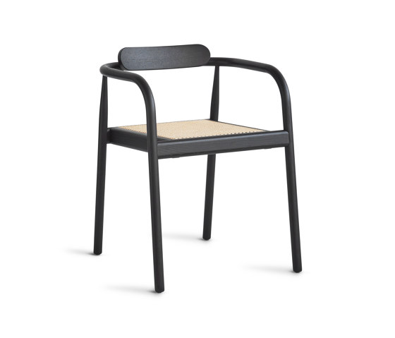 Ahm Chair | Black with Cane Seat | Chairs | Please Wait to be Seated