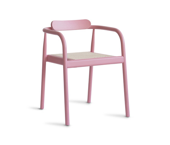 Ahm Chair | Indian Red with Cane Seat | Stühle | Please Wait to be Seated