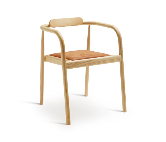 Ahm Chair | Natural Ash with Brown Leather Seat | Stühle | Please Wait to be Seated