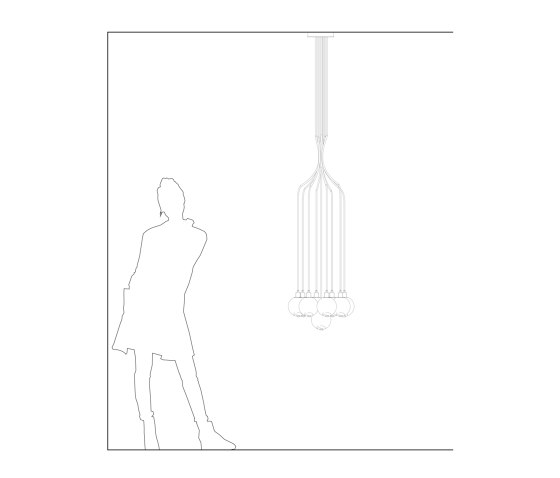 Drape Skirt 9 Chandelier | Lámparas de suspensión | SkLO
