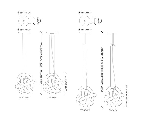 Wrap Pin Pendant | Lámparas de suspensión | SkLO