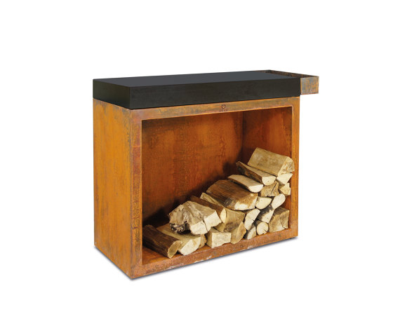 Butcher Block Storage 45-90-88 Ceramic Dark | Accessoires cheminée | OFYR