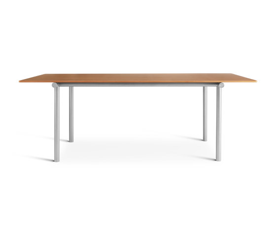 Tubby Tube Table | Oregon Pine with Anodized Aluminum Frame | Esstische | Please Wait to be Seated