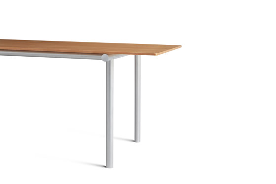 Tubby Tube Table | Oregon Pine with Anodized Aluminum Frame | Tables de repas | Please Wait to be Seated