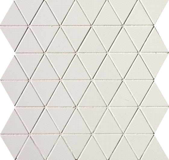 Pat White Triangolo Mosaico | Ceramic mosaics | Fap Ceramiche