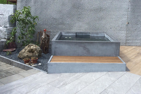 dade HOTSTONE concrete whirlpool | Outdoor whirlpools | Dade Design AG concrete works Beton