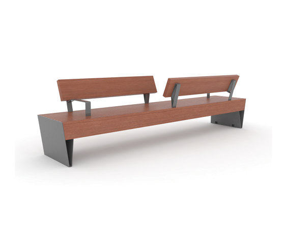 blocq | Park bench with armrest | Benches | mmcité