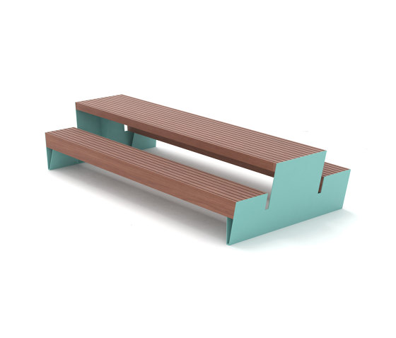 blocq | Park bench picnic set | Table-seat combinations | mmcité