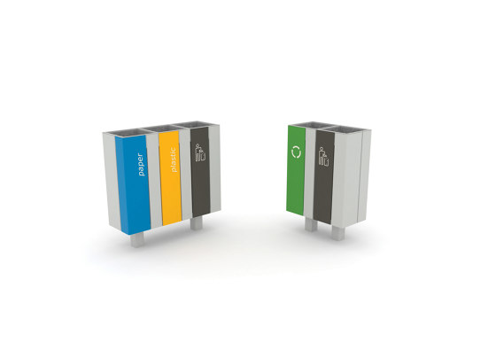nanuk | Abfallbehälter doppelte und dreifache | Abfallbehälter / Papierkörbe | mmcité