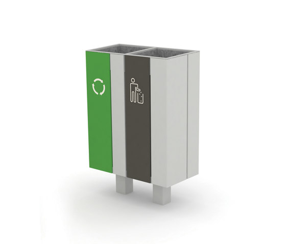 nanuk | Abfallbehälter doppelte und dreifache | Abfallbehälter / Papierkörbe | mmcité