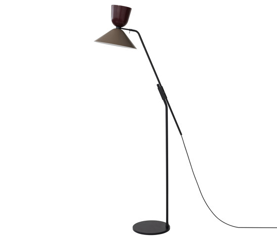 Alphabeta Floor Lamp (EU/UK Plug) Black Red / Beige Grey | Standleuchten | Hem Design Studio