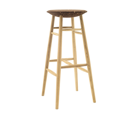 Drifted Bar Stool Dark Cork / Oak | Bar stools | Hem Design Studio