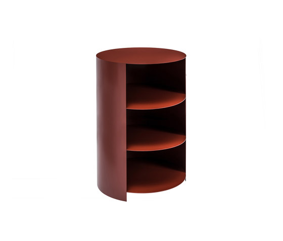 Hide Pedestal Rust Red | Mesillas de noche | Hem Design Studio