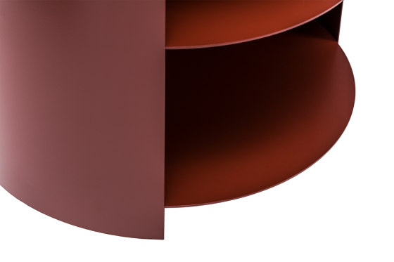 Hide Side Table Rust Red | Comodini | Hem Design Studio