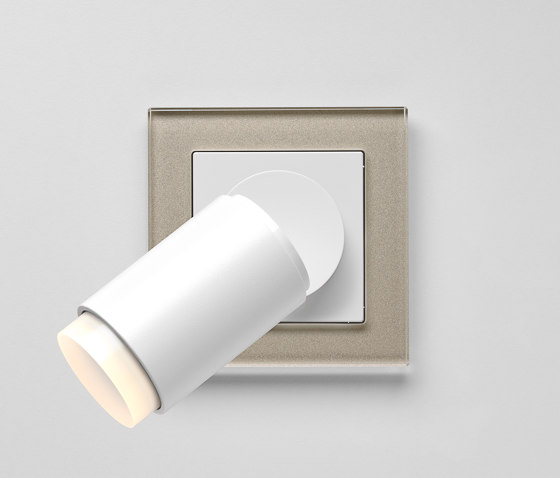 Plug & Light  | A Creation LED Spotlight champagne glass | Wall lights | JUNG