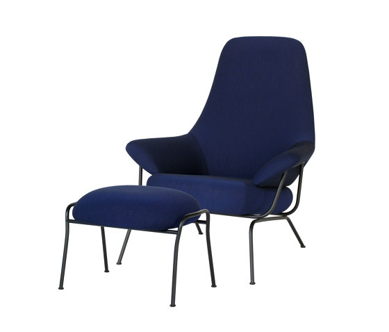 Hai Chair Ink + Ottoman | Armchairs | Hem Design Studio