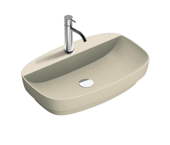Green Lux 65x42 Satin Grey | Wash basins | Ceramica Catalano