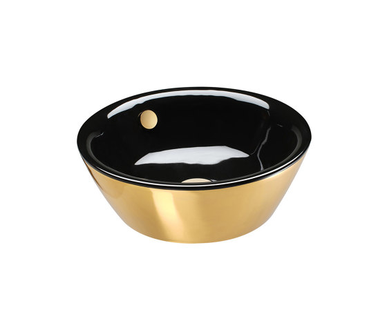Velis  Ø42 Gold Black | Waschtische | Ceramica Catalano