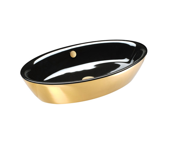 Velis 70x42 Gold Black | Wash basins | Ceramica Catalano