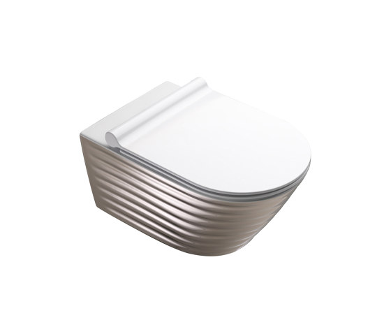 Classy Wc Newflush 55x35 Silver White | WCs | Ceramica Catalano