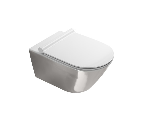 Wc Newflush 55x35 Silver White | WCs | Ceramica Catalano