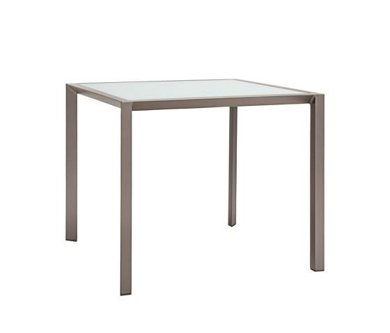 TRIG GLASS TOP DINING TABLE SQUARE 91 | Dining tables | JANUS et Cie