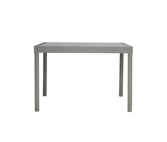 QUADRATL GLASS TOP DINING TABLE SQUARE 110 | Esstische | JANUS et Cie