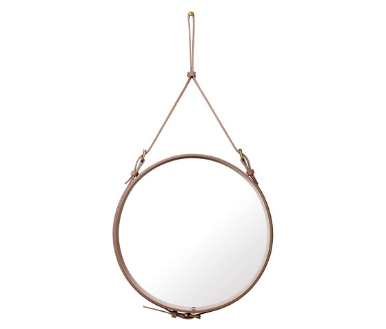 Adnet  Circulaire Wall Mirror - Alcantara Ø 60 | Miroirs | GUBI