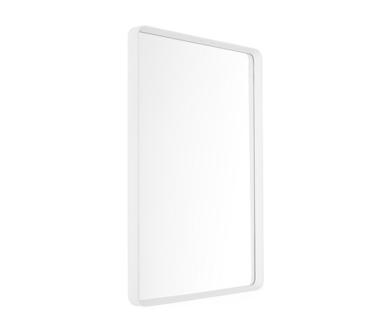 Norm Wall Mirror | Rectangular White | Spiegel | Audo Copenhagen