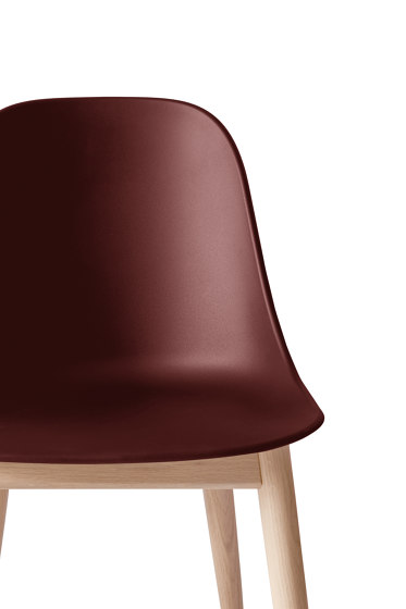 Harbour Dining Side Chair | Natural Oak / Burned Red Plastic | Chaises | Audo Copenhagen