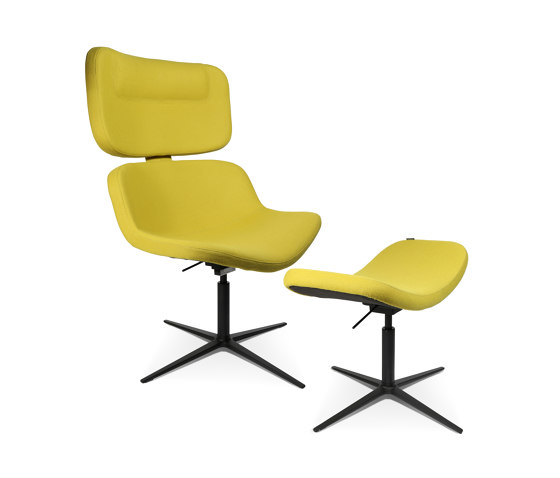 W-Lounge Chair 3 with stool | Sillones | Wagner