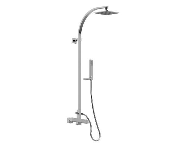 Incanto - Wall mounted square thermostatic shower column | Shower controls | Graff