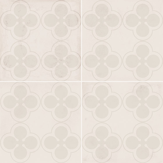 Ossidi | Fiori Bianco | Pavimenti ceramica | Marca Corona