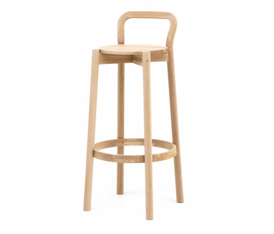 Castor Barstool with Backrest High | Bar stools | Karimoku New Standard