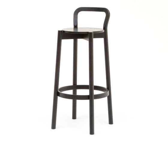 Castor Barstool with Backrest High | Bar stools | Karimoku New Standard