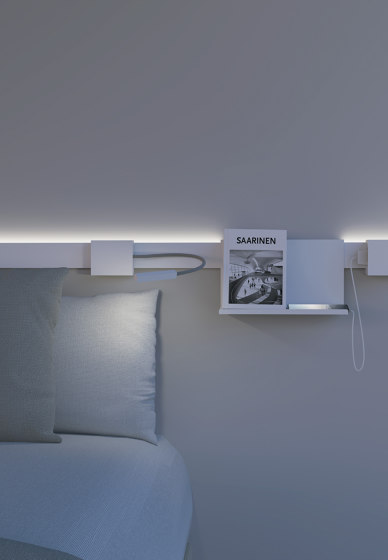 NODO FURNITURE | NUO - RIGHT light, white | Lámparas de pared | Letroh