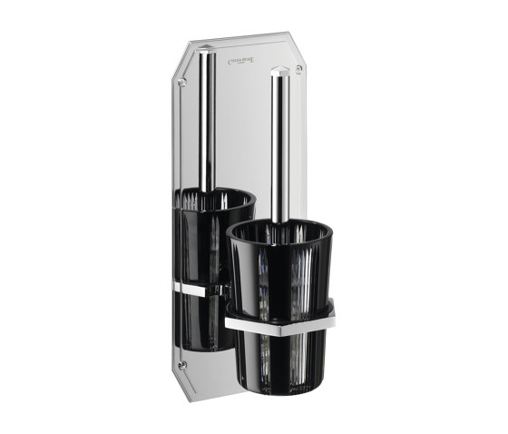 Cubist Wall Mounted Lavatory Brush and Holder | Escobilleros | Czech & Speake