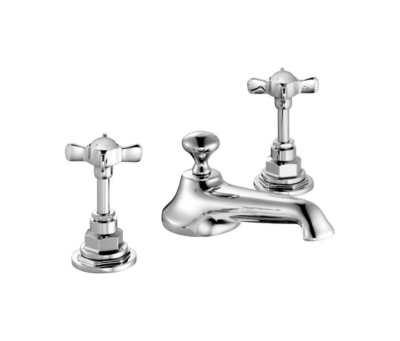 Edwardian Three-Hole Basin Mixer with Pop-Up Waste | Robinetterie pour lavabo | Czech & Speake