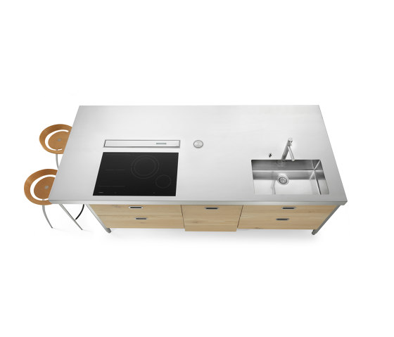 Washing and cooking elements I-LC280-C90+L60+C90+snack/1 | Compact kitchens | ALPES-INOX