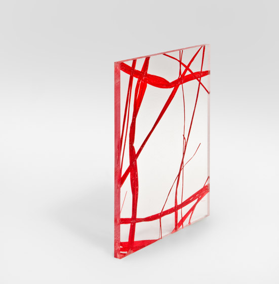 Invision weed red | Kunststoff Platten | DesignPanel