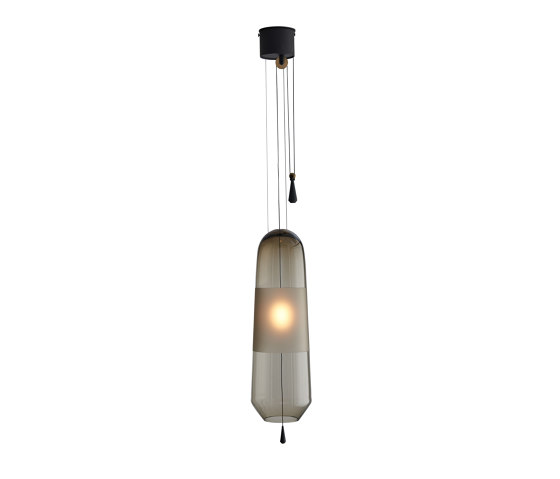 Limpid Light, smoke, large | Lampade sospensione | Hollands Licht