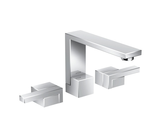 AXOR Edge | 3-hole basin mixer with push-open waste set | Robinetterie pour lavabo | AXOR