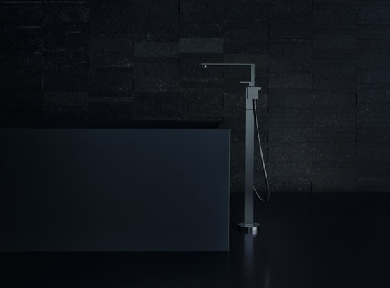 AXOR Edge | Single lever bath mixer floor-standing - diamond cut | Grifería para bañeras | AXOR