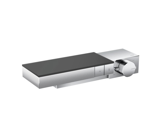 AXOR Edge | Thermostat for 2 functions for exposed/concealed installation - diamond cut | Shower controls | AXOR