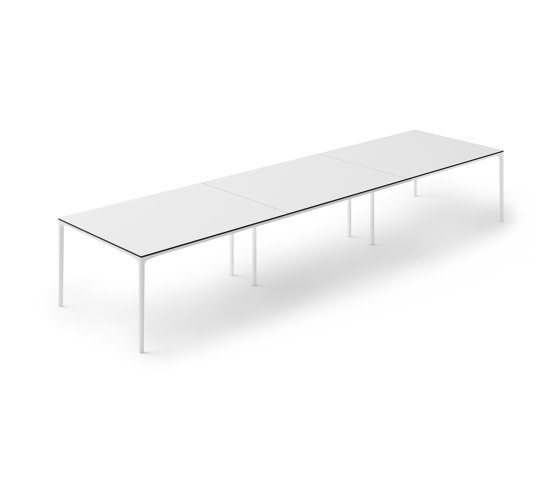 ATOM Meeting Table with Power & Data Cutout - Large Rectangular | Tavoli contract | Boss Design