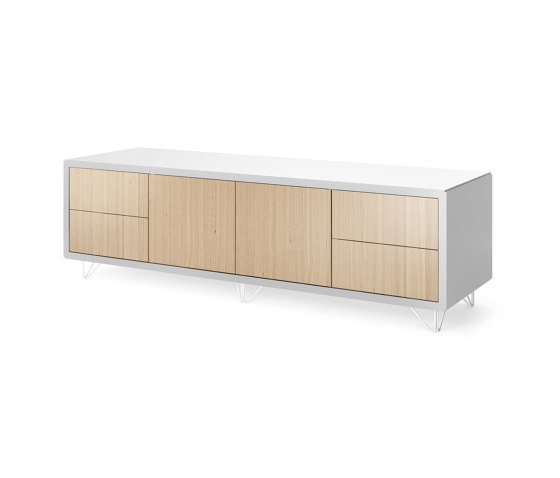 Credenza - 2 door 4 drawer on wire feet | Buffets / Commodes | Boss Design