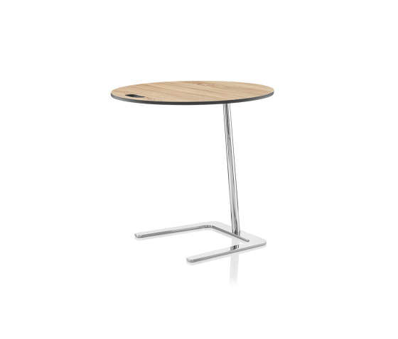 Flamingo Static table, Chrome frame with Circular Top | Mesas auxiliares | Boss Design