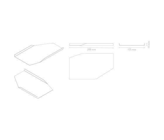 Offcut #06 | Tablet Set | Plateaux | Metal Interior